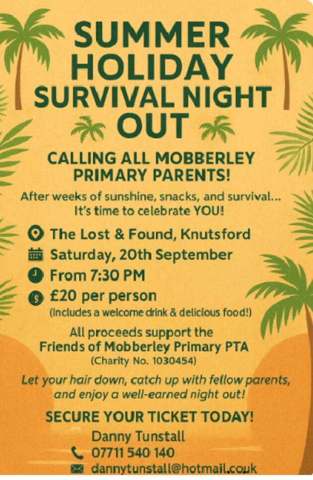 SUMMER HOLIDAY SURVIVAL NIGHT OUT